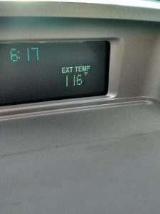 How hot was it?